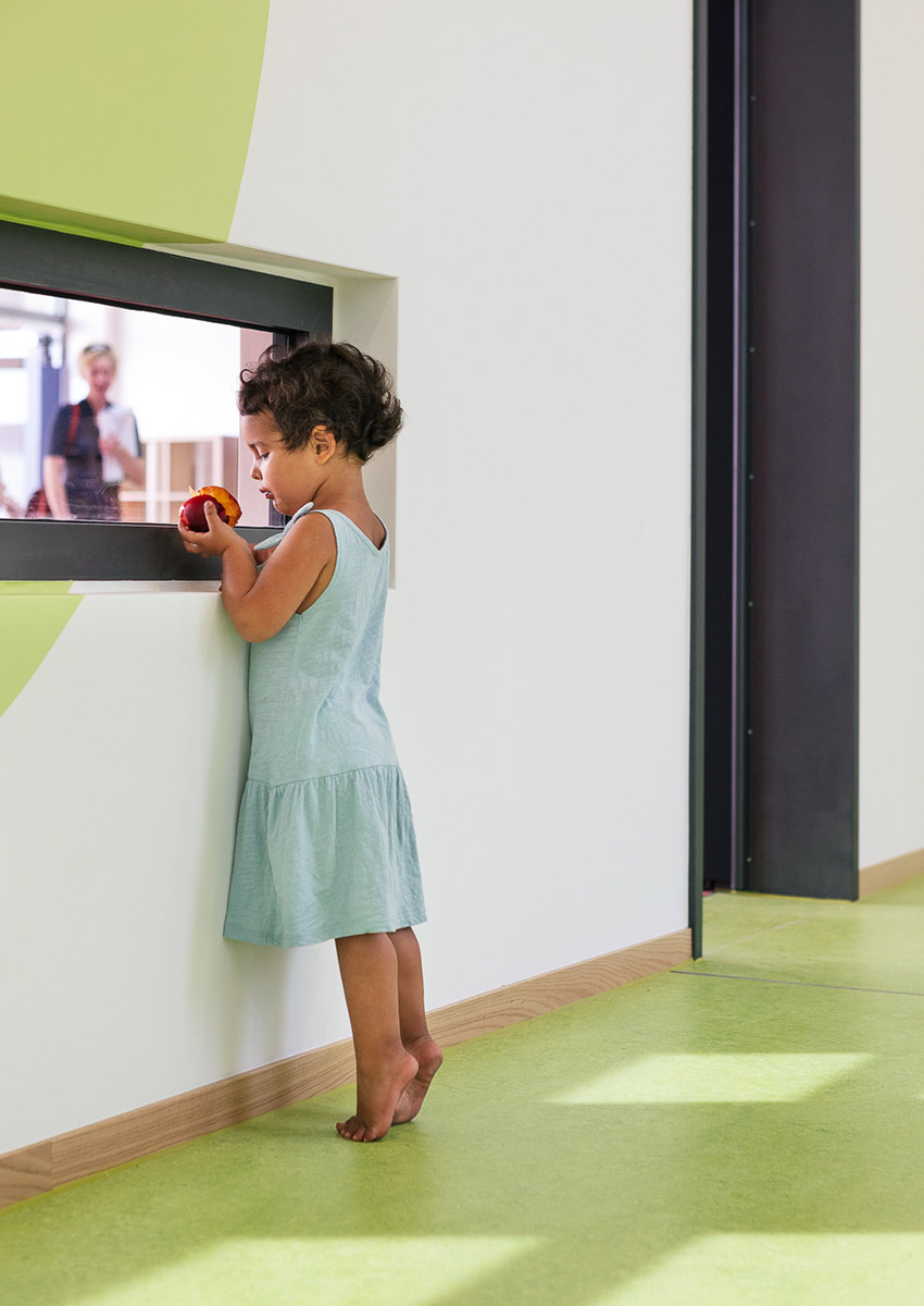 baukind – Research and Teaching Kindergarten Leipzig – Indoor window