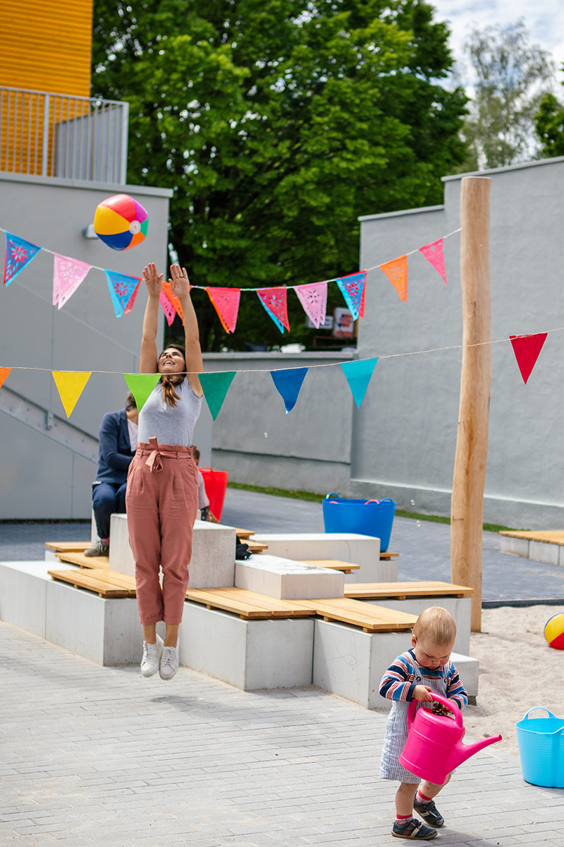 baukind – Daycare Centre KiKu Kinderland Berlin – Outdoor space